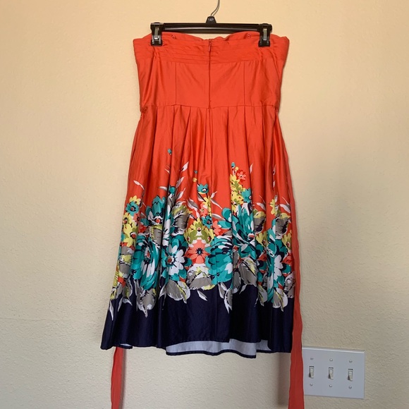Spense Floral Orange Dress - Picture 4 of 6
